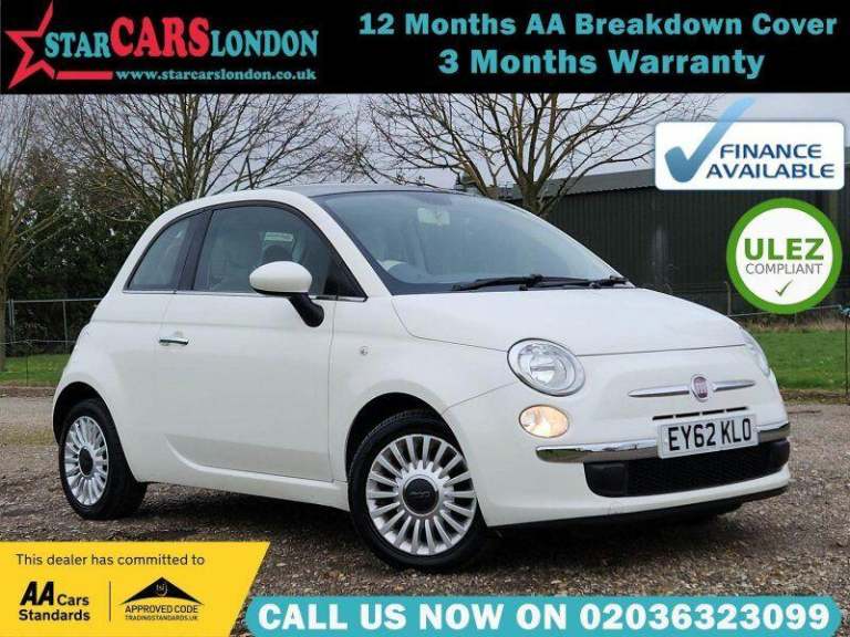 2012 Fiat 500 1.2 Lounge Dualogic Euro 4 3dr HATCHBACK Petrol Automatic