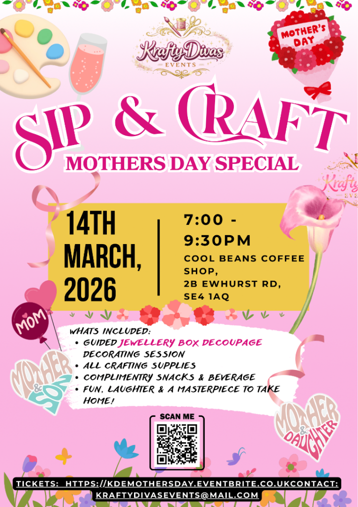 Mothers Day Sip & Craft Event 
