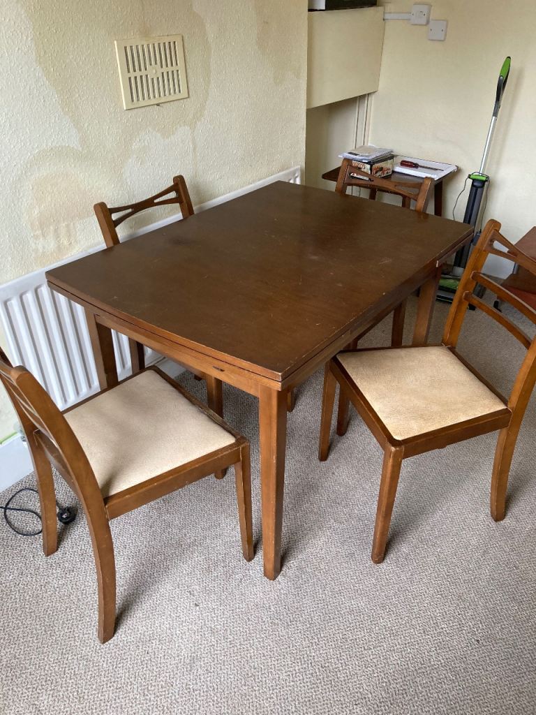 Dining table and chairs 