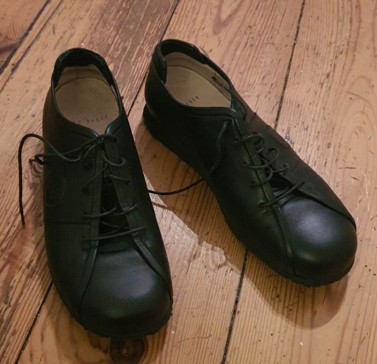 For sale is a pair of Ted Baker black shoes, size UK9