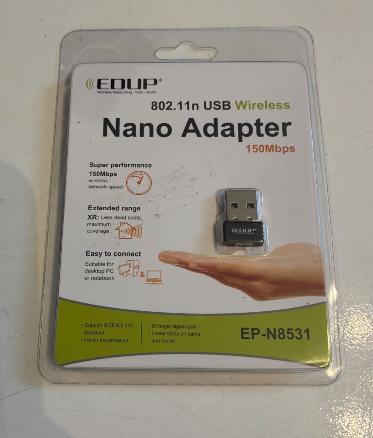 WiFi-6 USB Adapter Laptop 2.4GHz AX Wireless Network Windows 11 PC Driver-Free