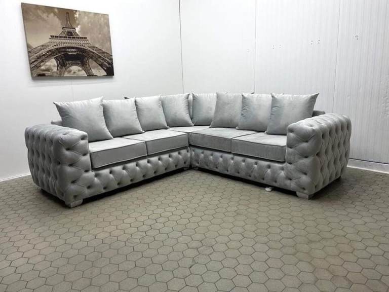 image for Chesterfield   L Shape Corner Sofa 3+2 Seater Sofa Free Delivery All UK 