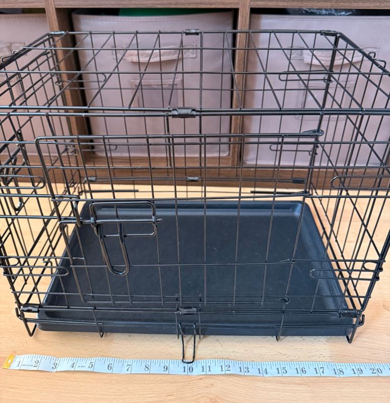 Small Folding Dog Crate with Removable Tray