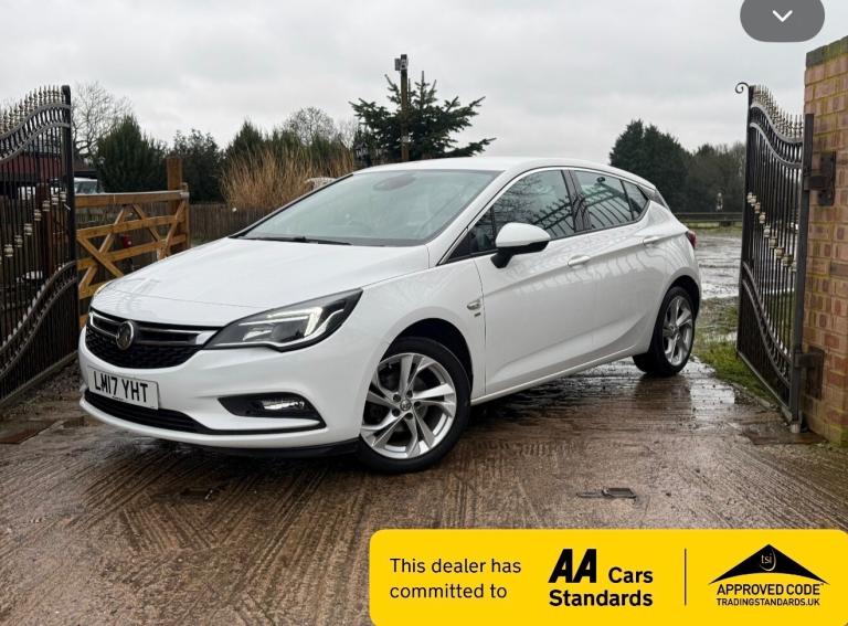 2017 Vauxhall Astra 1.0T 12V ecoFLEX SRi NAV 5DR 82K (WHITE) F.S.H 2 KEYS 12 MONTHS M.O.T  HATCHB...