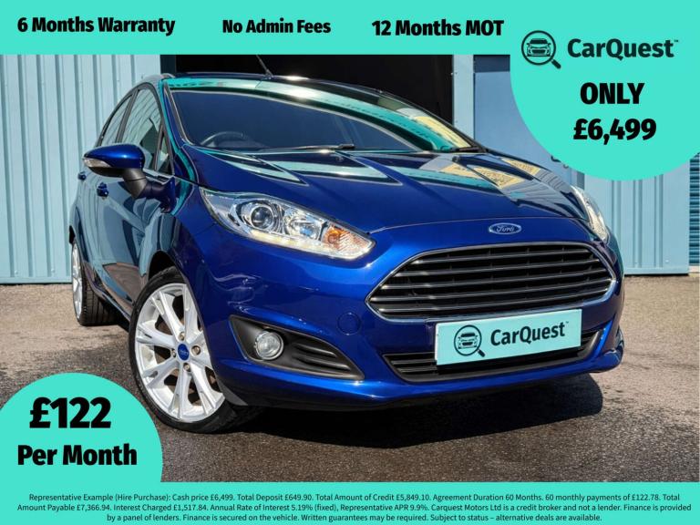 2014 Ford Fiesta 1.0 Fiesta Titanium X 5dr Hatchback Petrol Manual