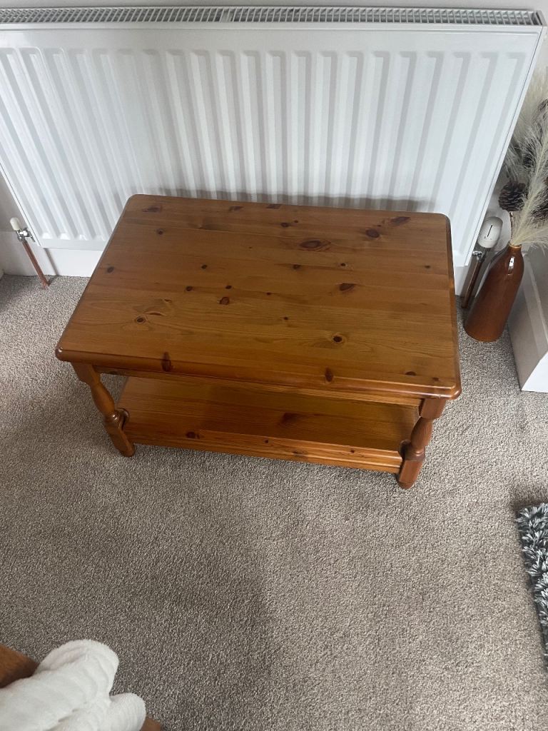 Armchairs and pine coffe table