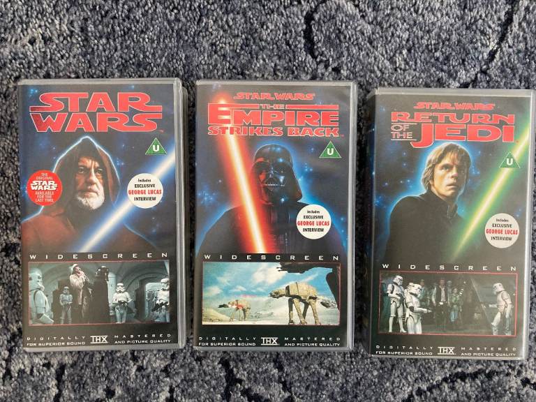 VHS set: Vintage Original Star Wars Trilogy Episode 4, 5 and 6 – post or collect