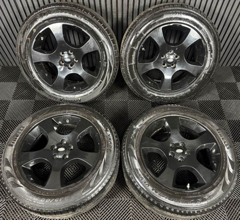 18'' GENUINE LAND DISCOVERY SPORT RANGE ROVER EVOQUE ALLOY WHEELS BLACK
