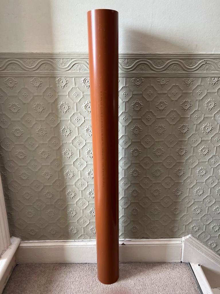 0.98M / 38.5" FLOPLAST 110MM / 4" SOIL PIPE TERRACOTA OFF CUT
