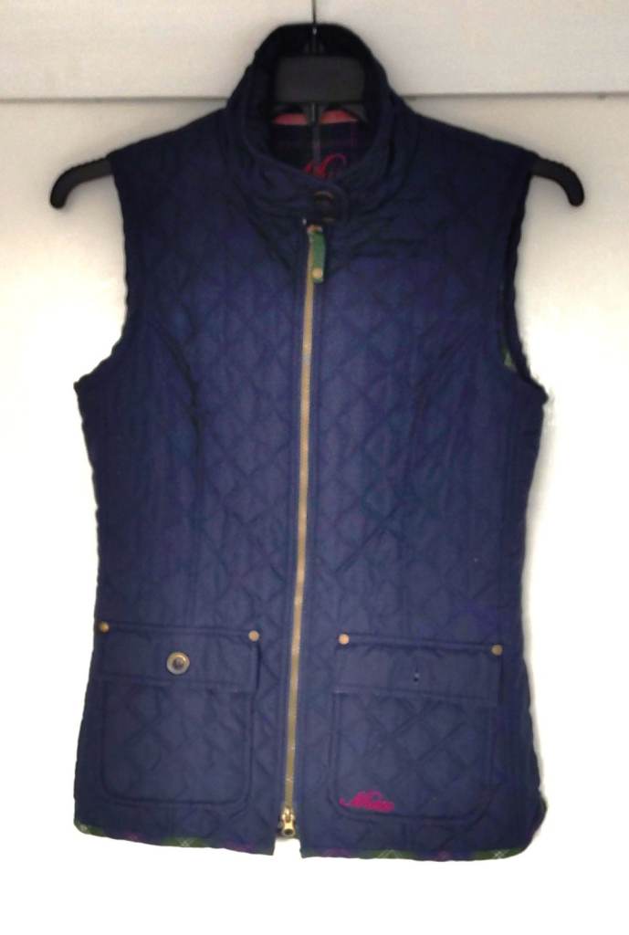 MUSTO Signature Navy Gilet size UK 10 Women's Full Zip Body Warmer