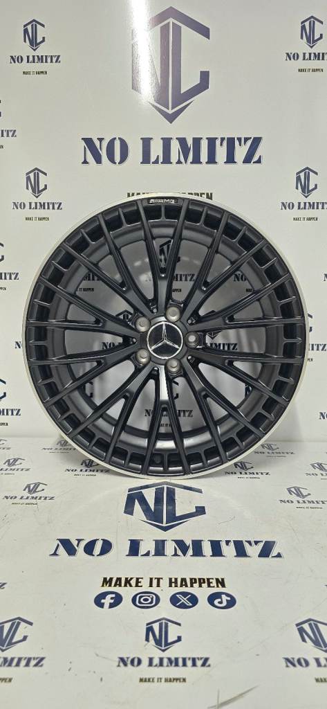 BRAND NEW MERCEDES 20" EQE EQC EQS E CLASS S CLASS 2025 V297 STYLE ALLOY WHEELS 5x112 SATIN BLACK