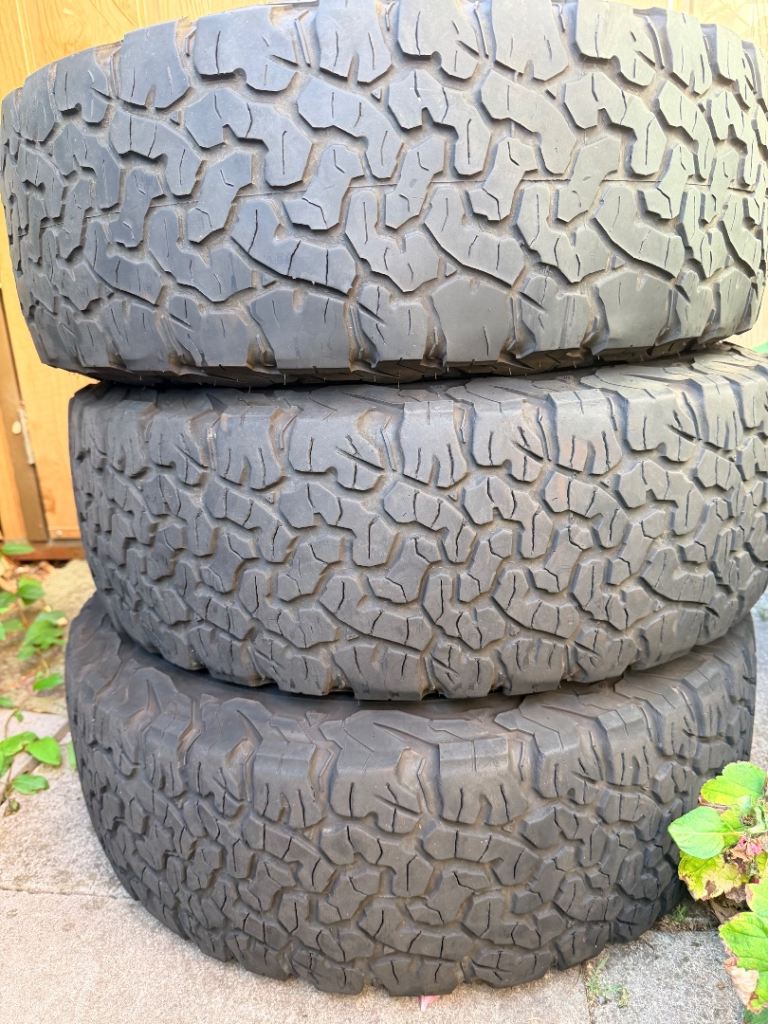 3 x BF Goodrich All Terrain T/A KO2 tyres 225 65 R17 load rated