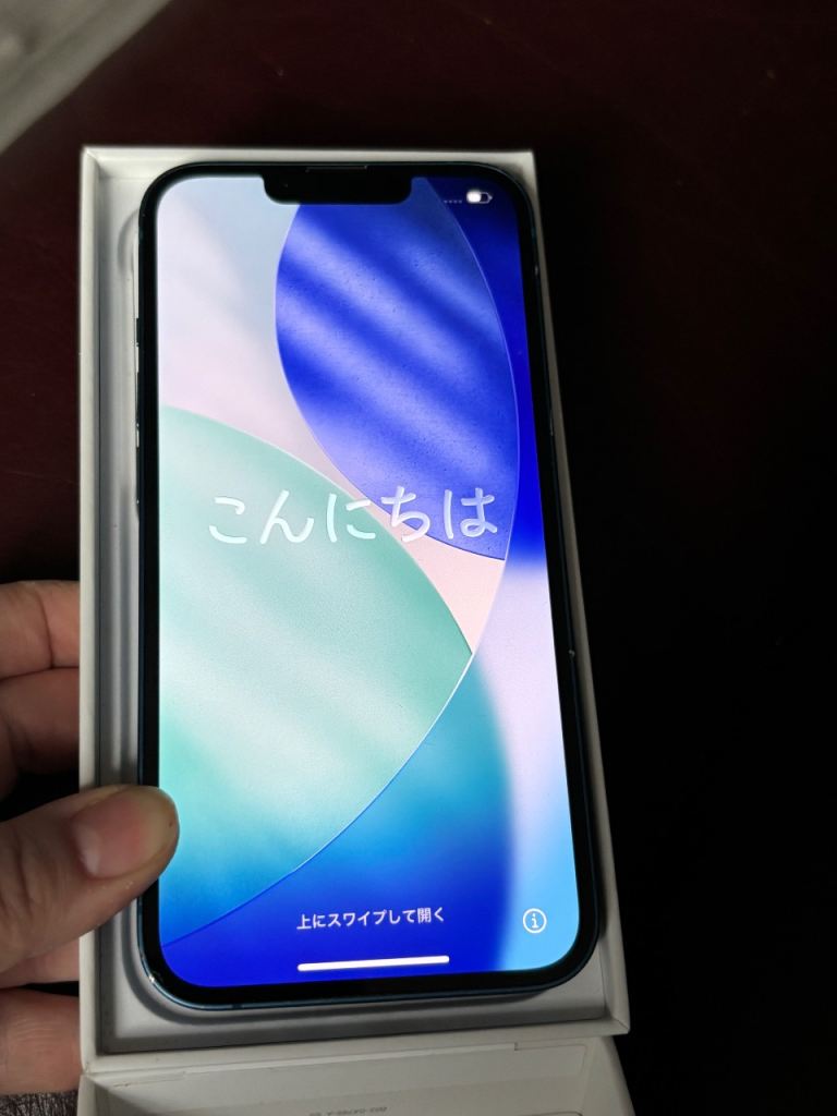 iPhone 13 Blue 256gb in original box with charging cable 