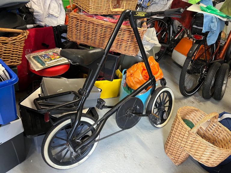 Strida MK 1 Folding Bike – Black, Good Condition