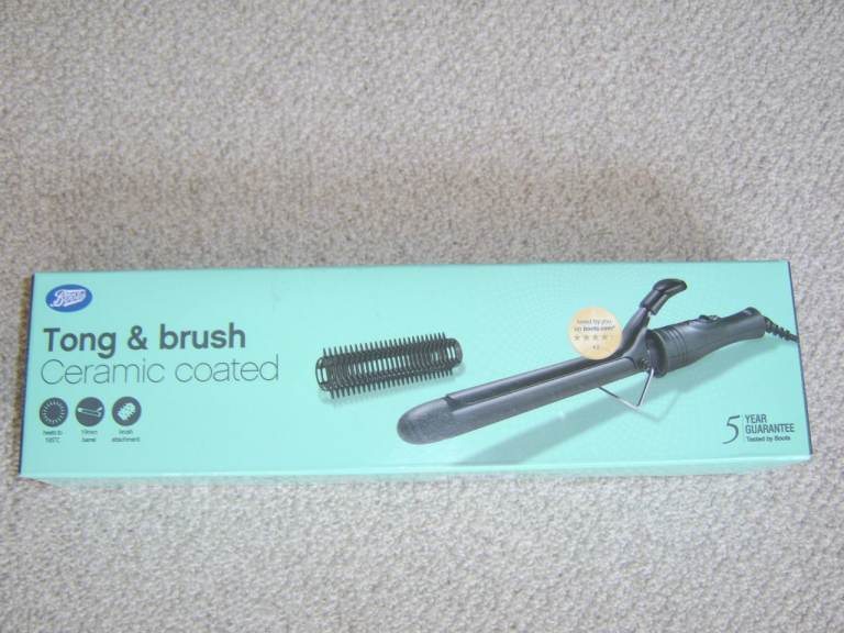 Boots Ceramic Coated Tong & Brush Hair Styler