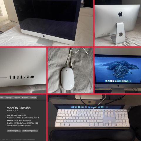 Apple iMac 27 inch late 2013 +キーボード マウス Apple iMac 27-inch (Late 2013) with Keyboard & Mouse – Good