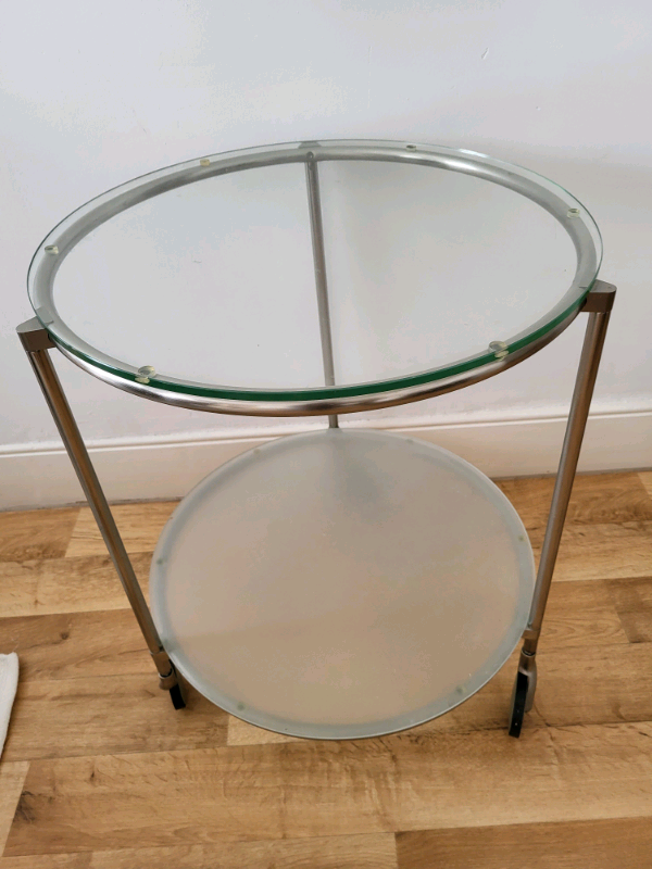 Ikea coffee/ ornament table on wheels