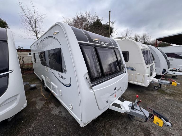 COMPASS RALLYE 550 2016 MODEL 4 BERTH ISLAND BED TOURING CARAVAN