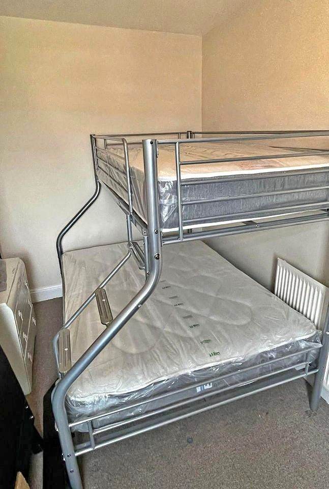 Triple Sleeper Bunk bed Frame with optional Mattress !! Free Delivery 