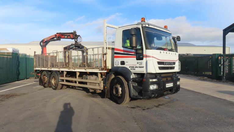 2011 Iveco Stralis 6X2 BRICK TRUCK PALFINGER PK12001EH ROTATING BRICK GRAB