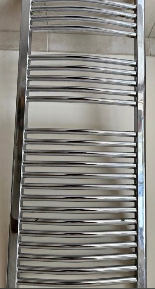 Chrome towel radiator 