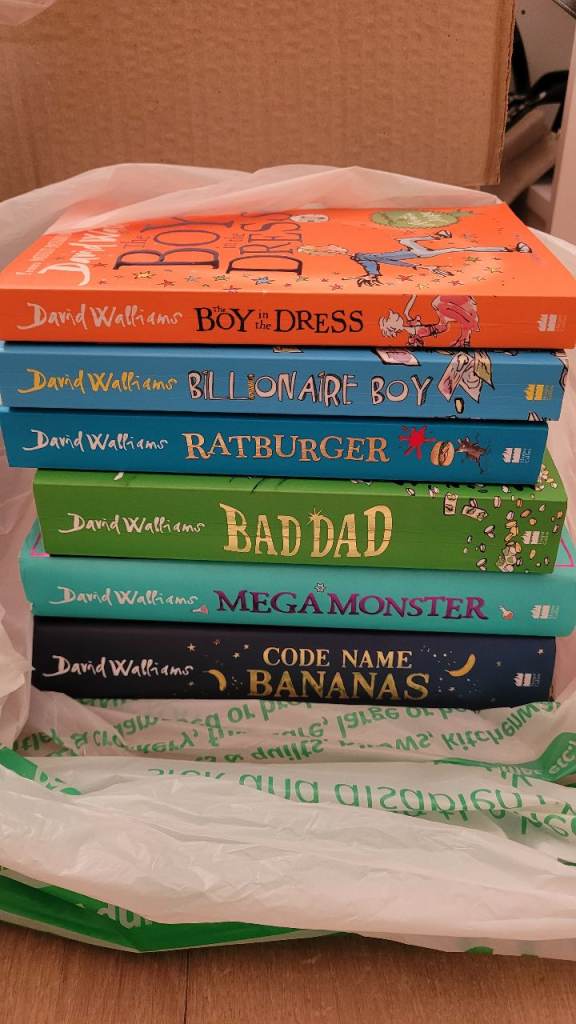 David Walliams Book Bundle – 6 Titles, Good Condition
