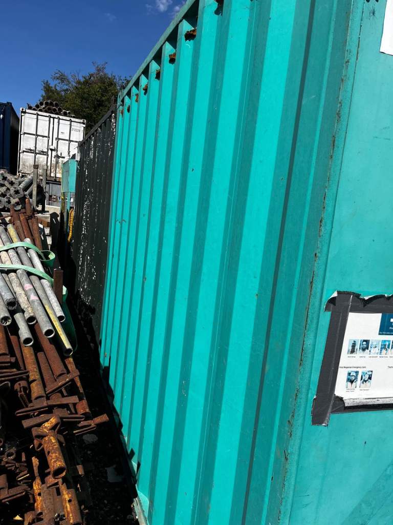 CASH ONLY- 10x8 shipping container Large Green Metal Storage Container – Good Condition