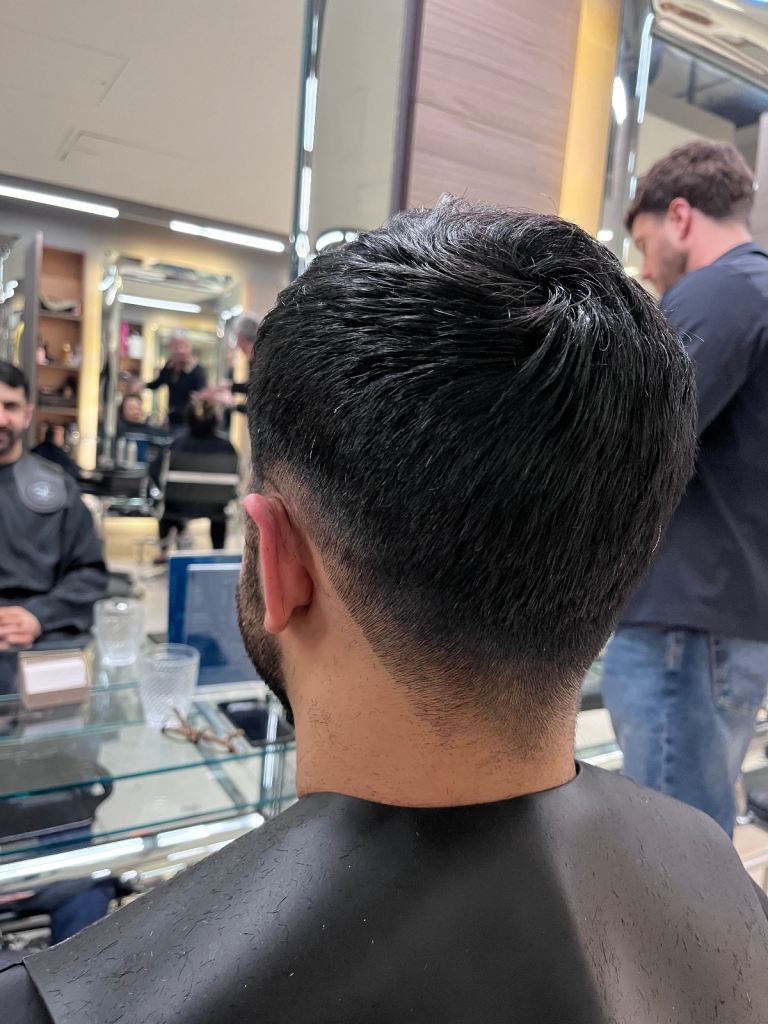 Free men’s hair cut. 