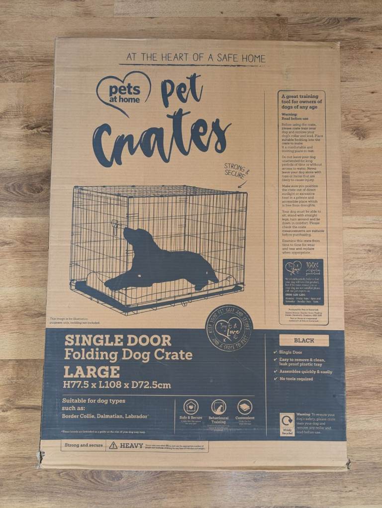 Large foldable dog crate 