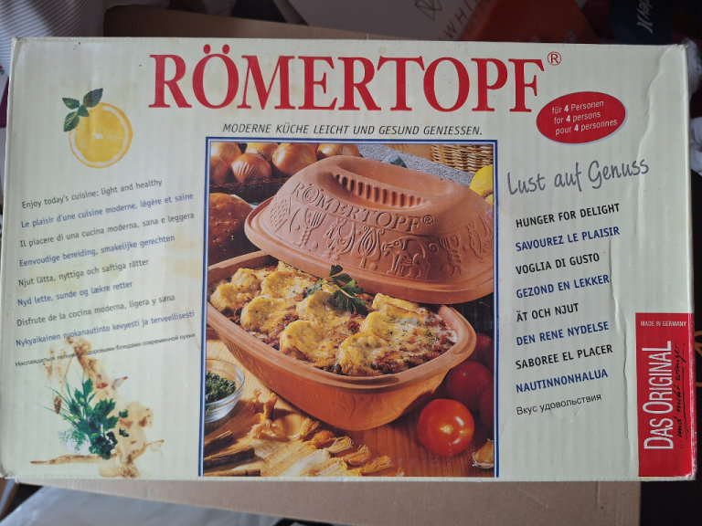 ROMERTOPF CLAY TERRACOTTA BAKING ROASTER DISH WITH LID