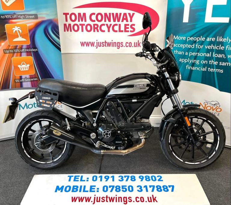 DUCATI SCRAMBLER 400, 2016(66), ONLY 15,285 MILES, EXTRAS, STUNNING BIKE, £3195