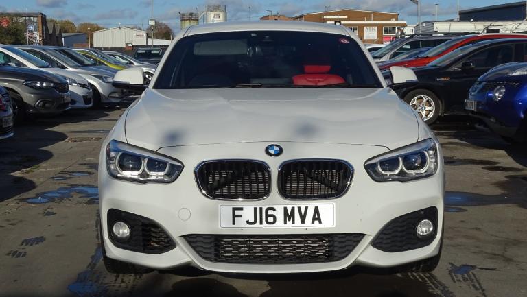 BMW 1 SERIES White Auto Petrol 2016 m sport red leather