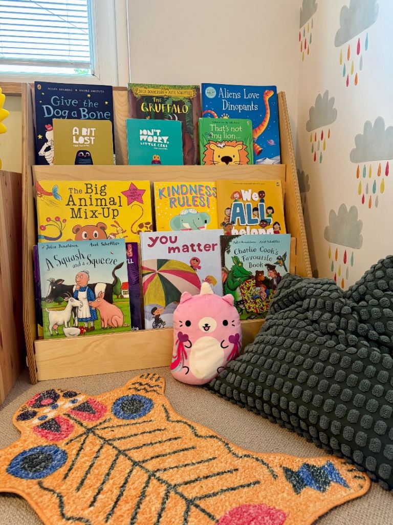 Wooden Montessori Bookshelf