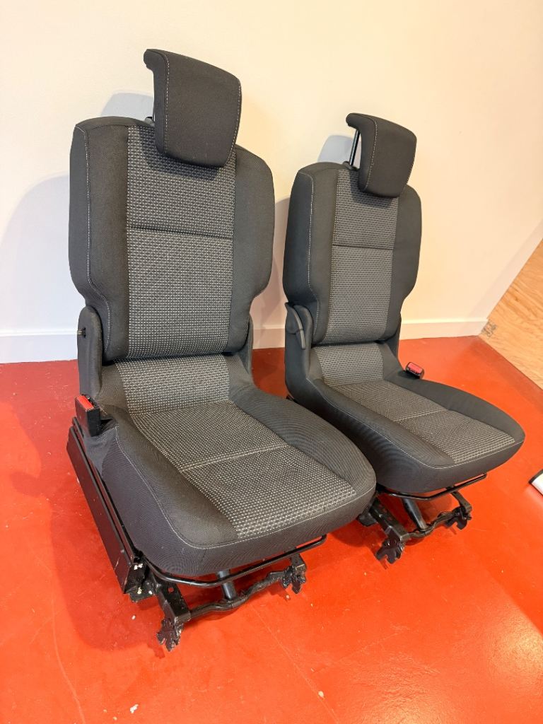 Pair of 3rd Row Seats For Mercedes Citan W415 Extra Long 7 Seater - Removable