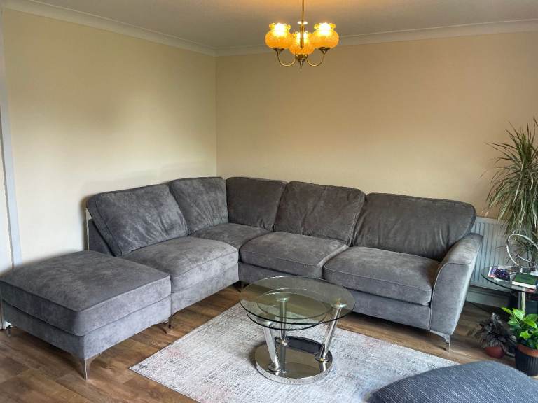 Sofa: Legend Classic Back Fabric Corner Sofa