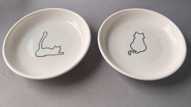 Cat food bowls