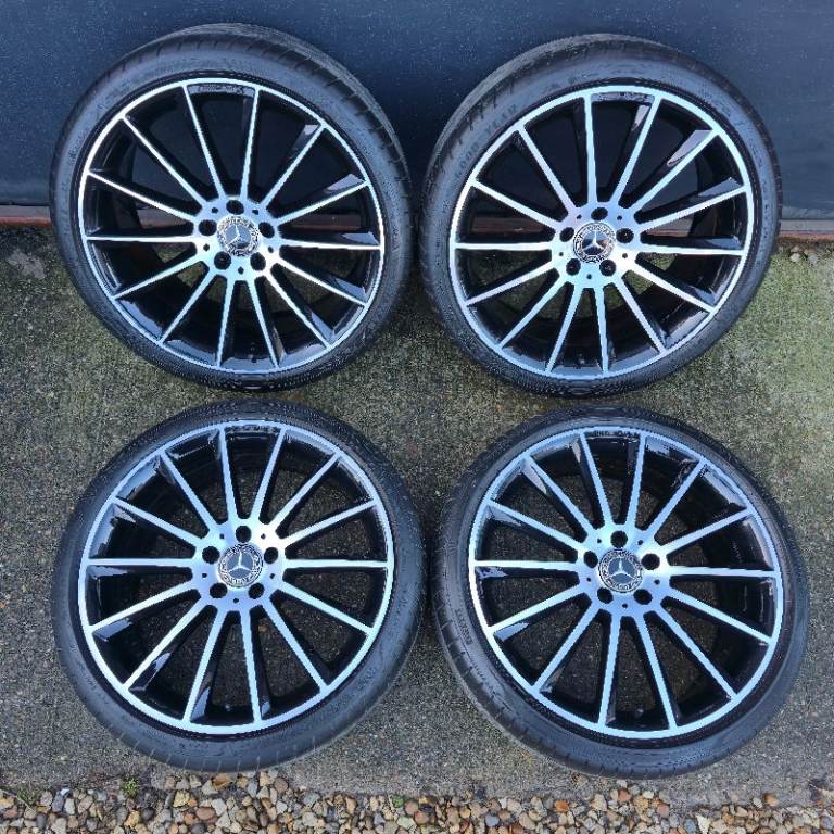 Genuine Mercedes E Class Turbine 20" AMG Alloy Wheels W213 S213 Night Edition