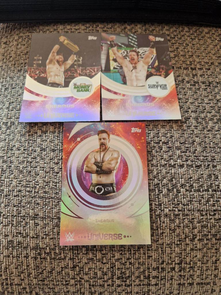 Topps WWE Universe Wrestling Cards - Sheamus x3