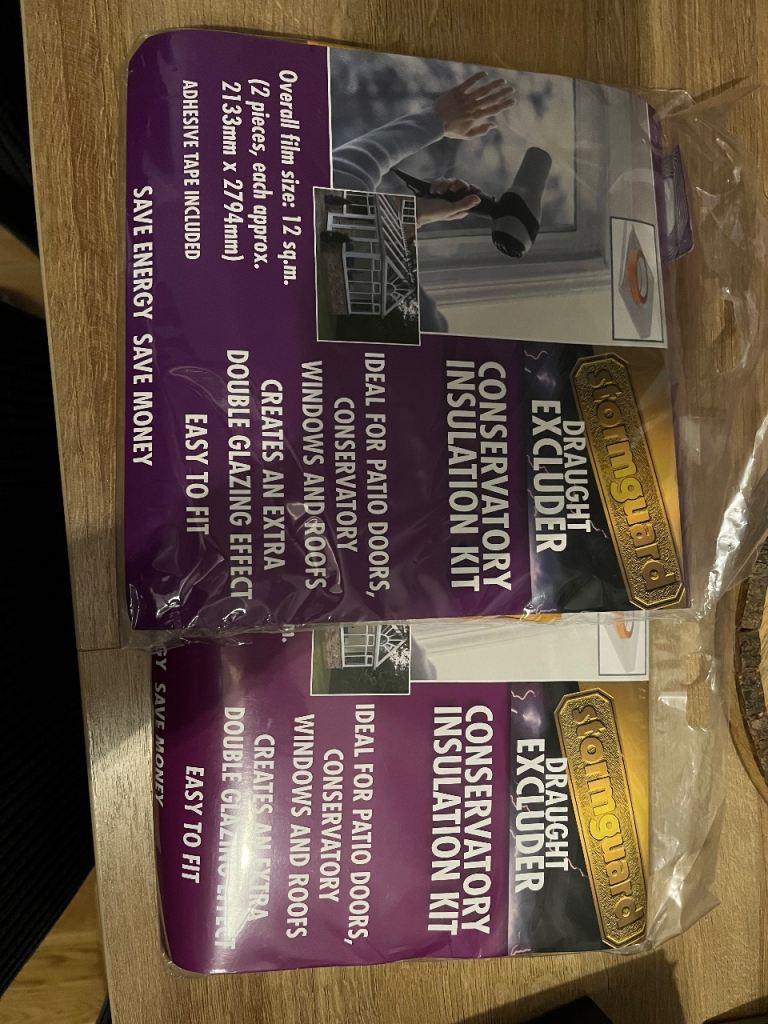 Conservatory insulation kits x 2
