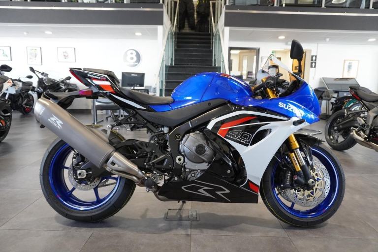 Suzuki GSX-R1000R 40th Anniversary, 2026, Pearl Blue/ Pearl White Only £17599. 