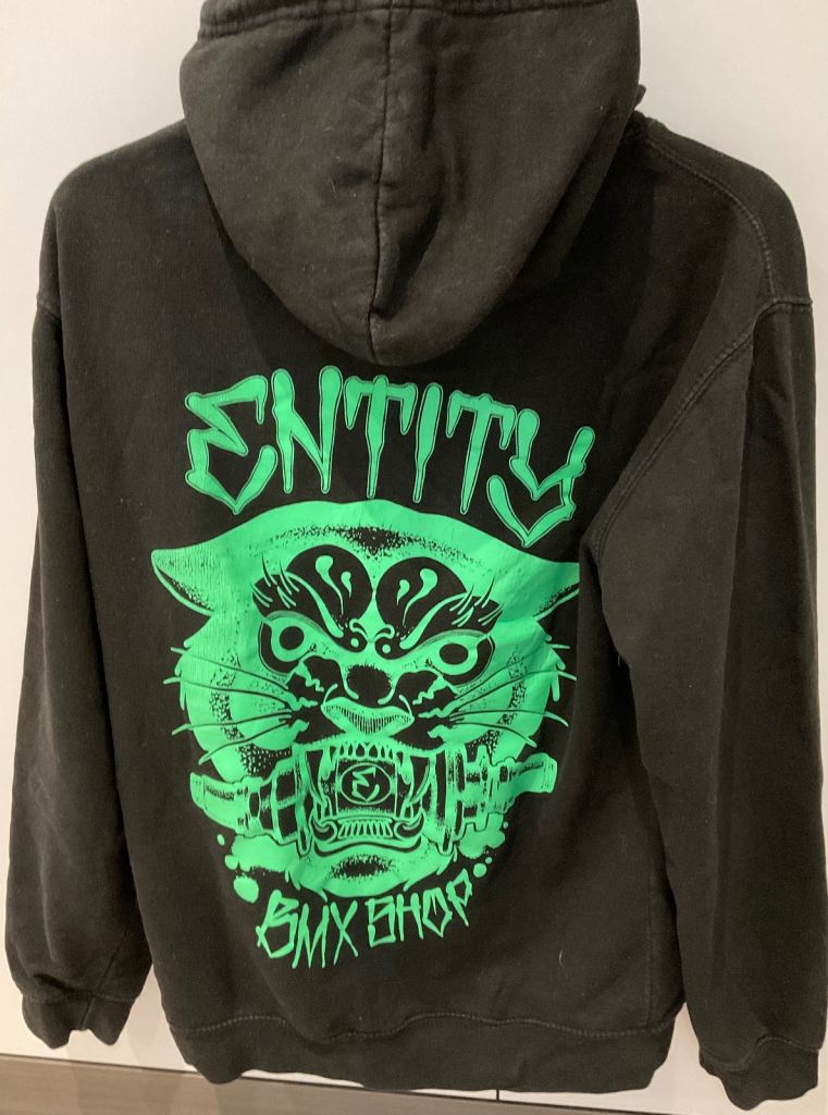 Black Hoodie- Entity - Size 36” chest