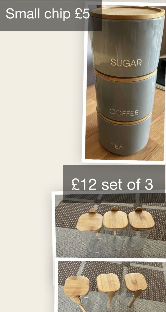 Kitchen storage canisters 