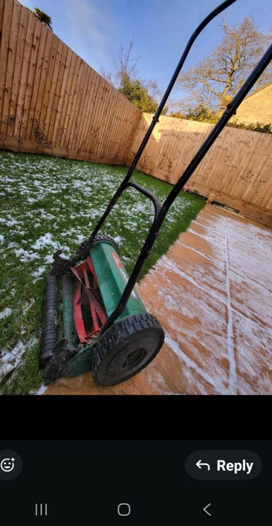 Qualcast hand push-pull lawnmower 