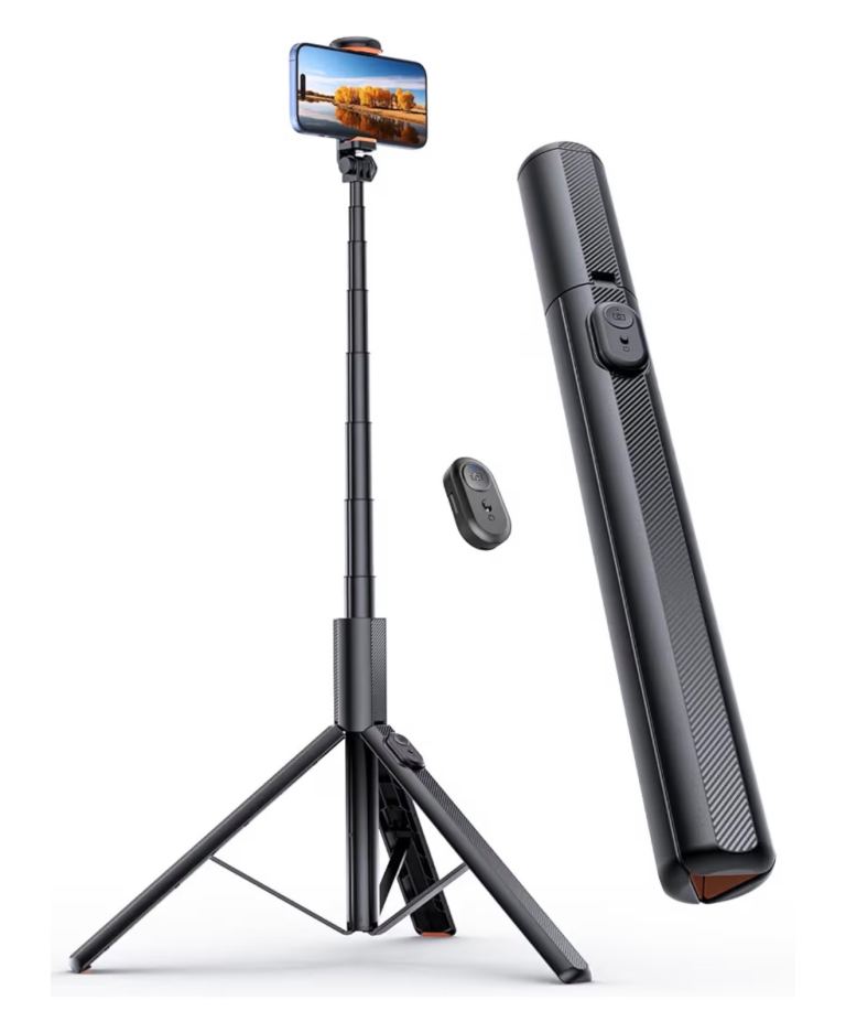 Extendable Phone Tripod with Remote Control – Black, As Good As New