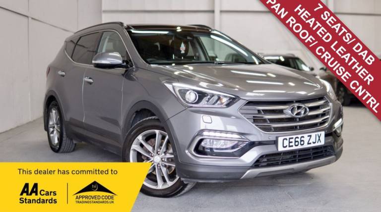 2016 Hyundai Santa Fe 2.2 CRDi Blue Drive Premium SE SUV 5dr Diesel Manual 4WD Euro 6 (s/s) (7 Se...