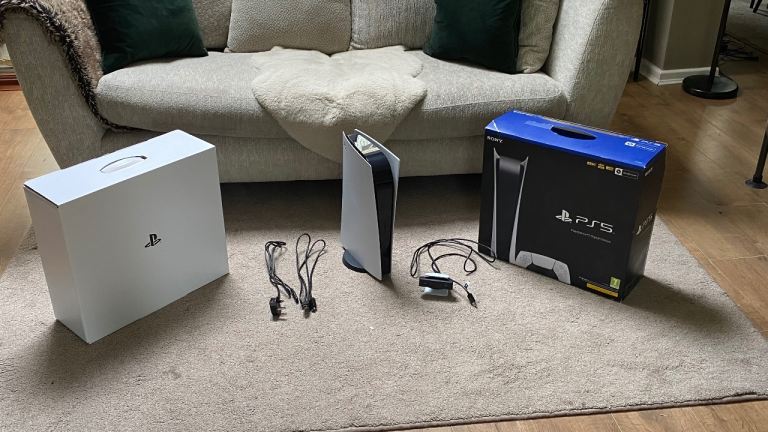 Sony PlayStation 5 Digital Edition Console with Controller and Camera