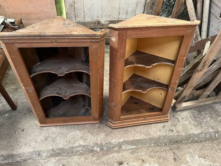 Antique Pine Corner Units