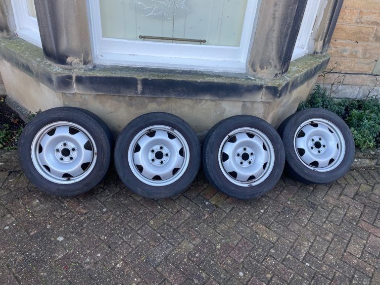 VW Transporter T5 T6 T6.1 Steel 17” Wheels with matching  Continental Tyres