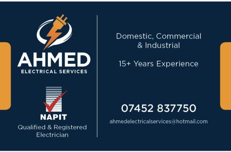 Qualified & NAPIT Approved Electrician, Domestic & Commercial Work
