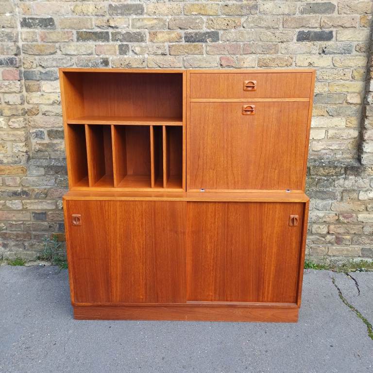 Modular 3 Section Teak Cabinet's sideboard shelving, Danish Design buy Sejling Skabe, 1970s